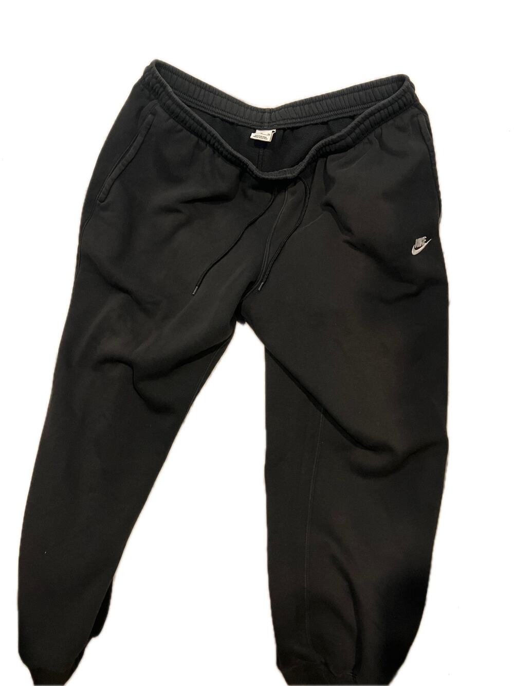 Nike Black Cuffed Ankle Cargo Sweatpants Mens Size XL
